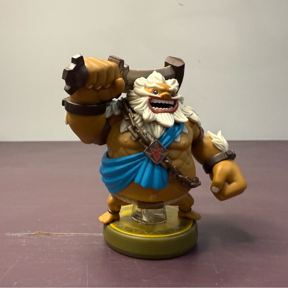 Video Game Character Figure - Blue and Tan